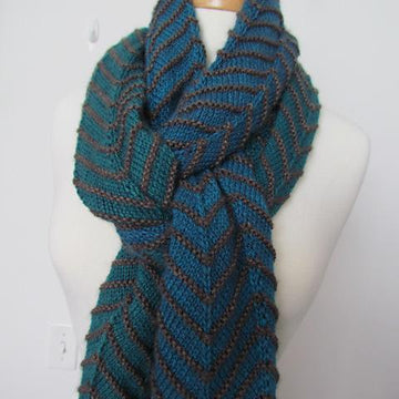Obsidian Chevron Scarf