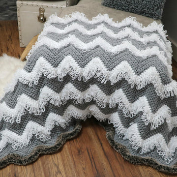 Loopy Chevron Blanket