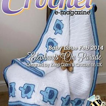 Elephant's On Parade Baby Blanket