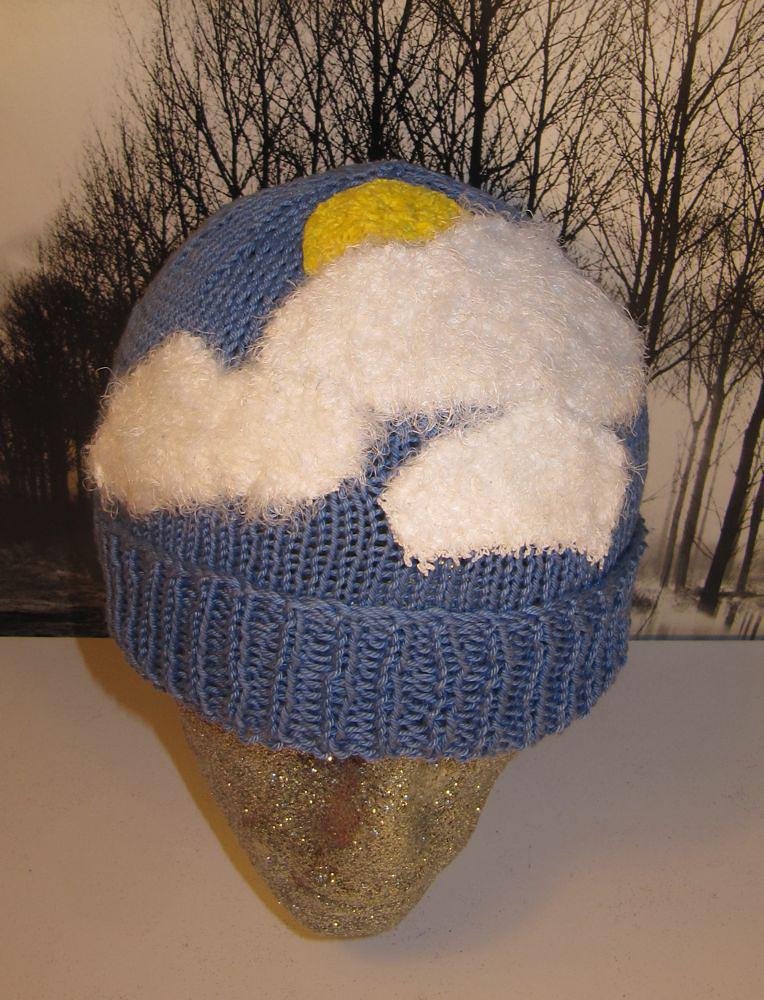 Little Fluffy White Clouds Beanie Hat