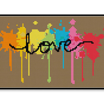 Love Rainbow - PDF Cross Stitch Pattern