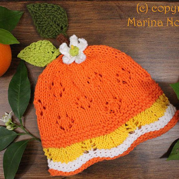 "Orange" fun lace hat