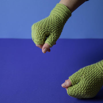 Warm hugs fingerless mittens