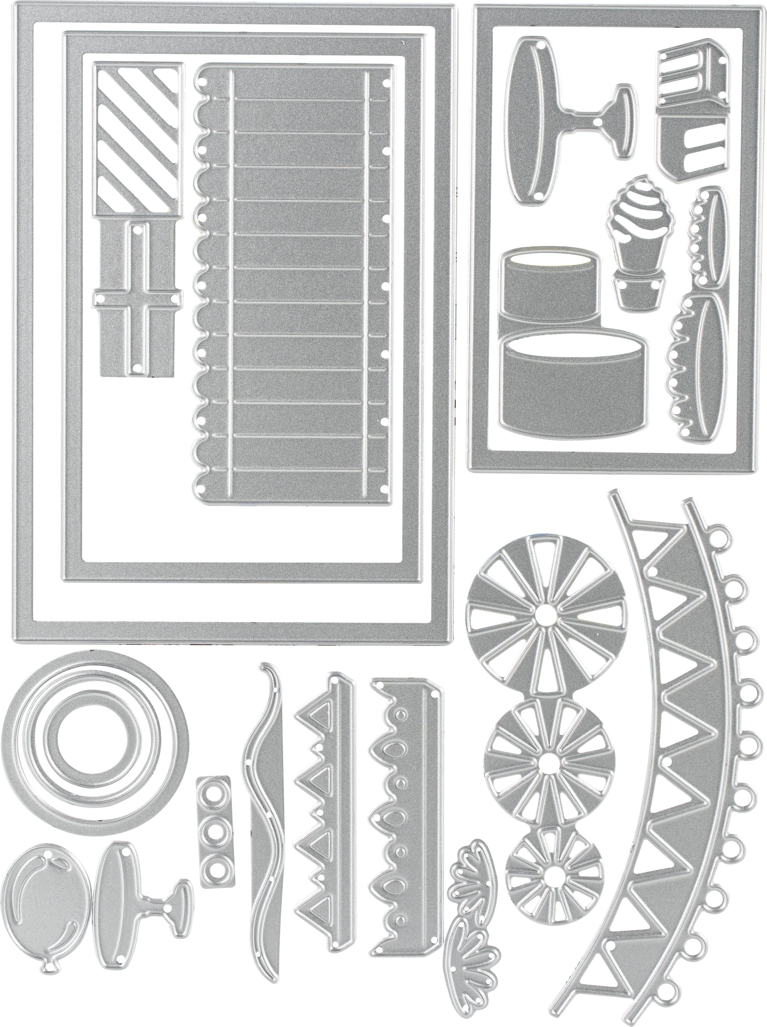 Sizzix Thinlits Dies By Courtney Chilson - Birthday Shadow Box