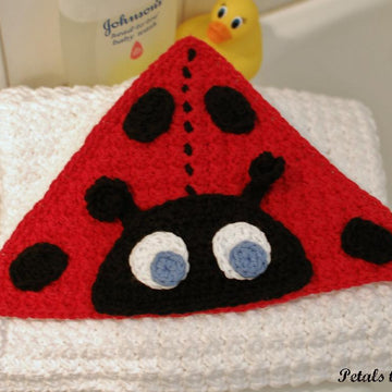 Ladybug Hooded Baby Towel