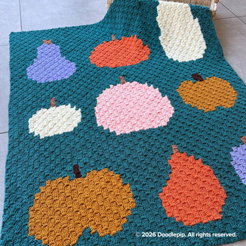 Pumpkin C2C Blanket
