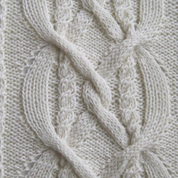 Warm Leitrim Aran Shawl