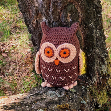 Forest Owl - Toy or Doorstop Crochet Pattern