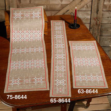 Permin Christmas Lines Tablerunner Cross Stitch Kit (28 x77cm)