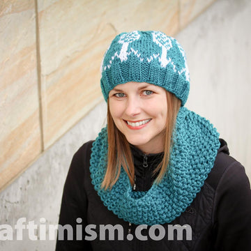 Phage Patterned Knit Hat