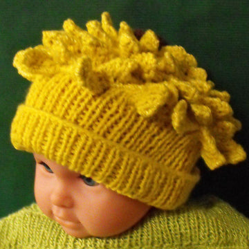 Baby Sunflower Beanie Hat