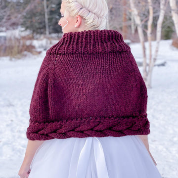 Braided Poncho Cape