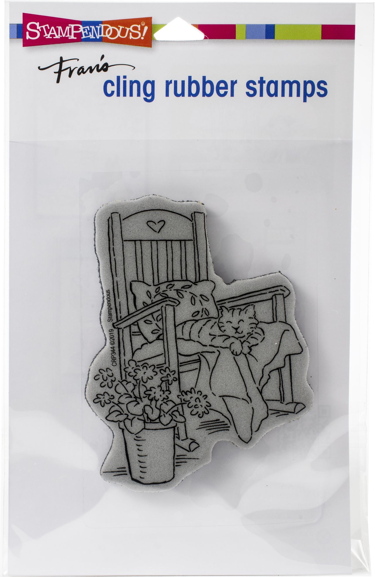 Stampendous Cling Stamp - Cat In Rocker