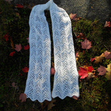Frost on The Trees Lace Scarf