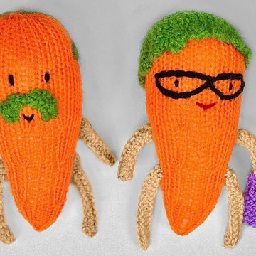 Grandma and Grandpa Kevin the Carrot plushies