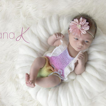 Ruffle Butterfly Knit Onesie