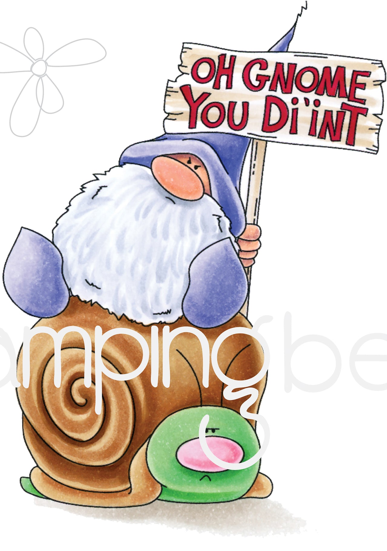 Stamping Bella Cling Stamps - Oh Gnome You Didn't