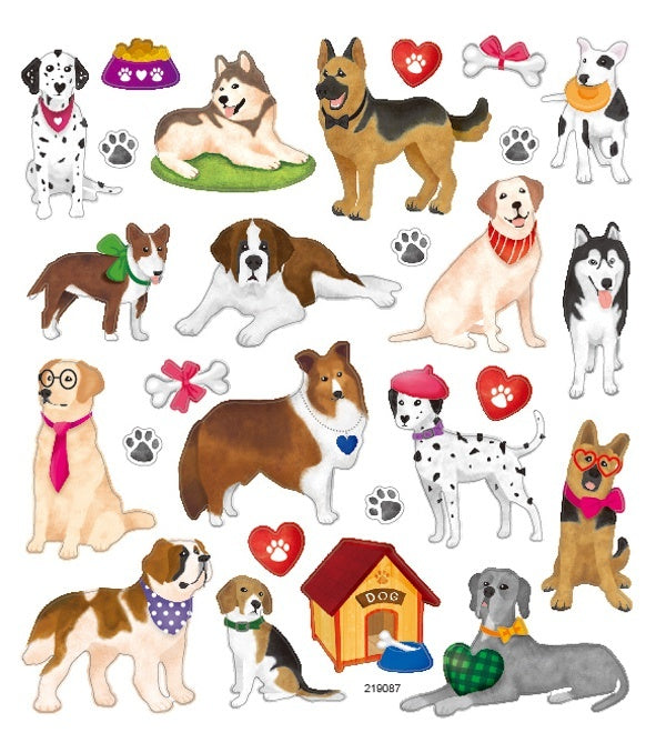 Tattoo King Sticker King Stickers - Dogs & Hearts