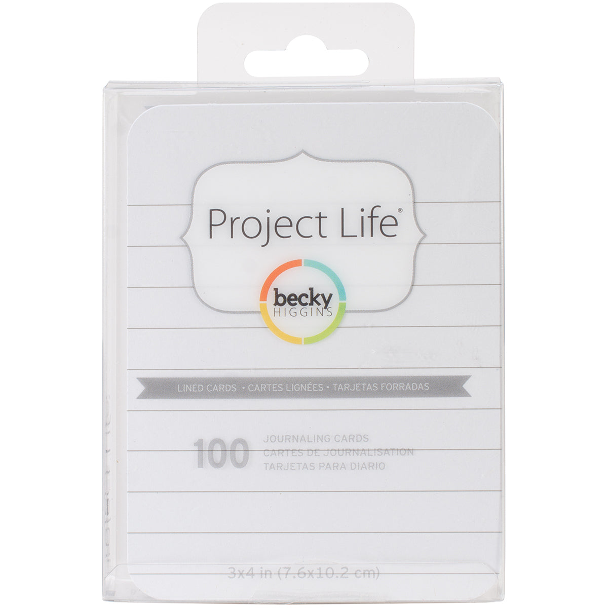 American Crafts Project Life 3"X4" Cards 100/Pkg - Lined