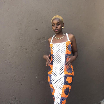 Honeycomb Granny Square Dress
