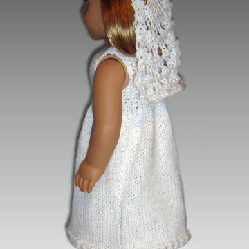First Communion Dress, Fits American Girl Doll 107