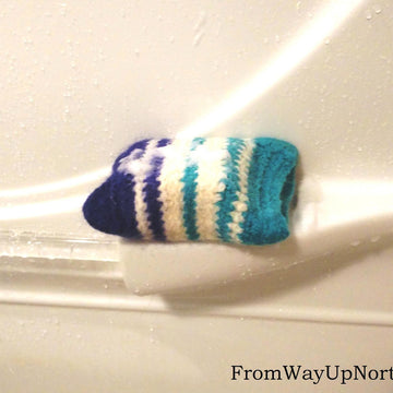 Blue Lagoon Felted Soap Saver