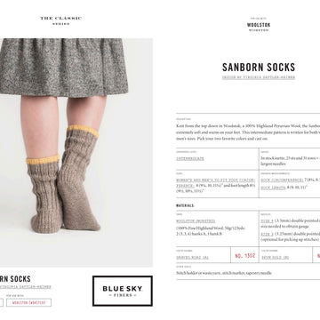 Blue Sky Fibers Sanborn Socks PDF