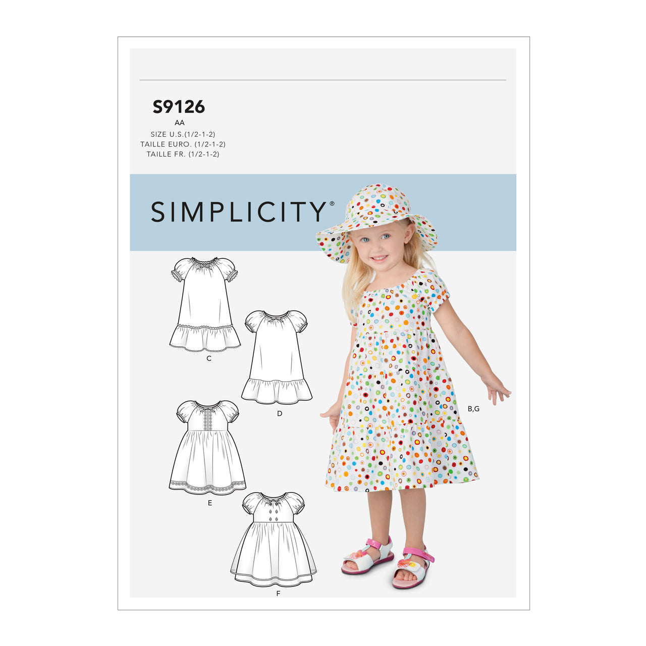 Simplicity Toddlers' Dresses S9126 - Sewing Pattern