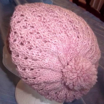 Ribby Lacy Slouchy Hat