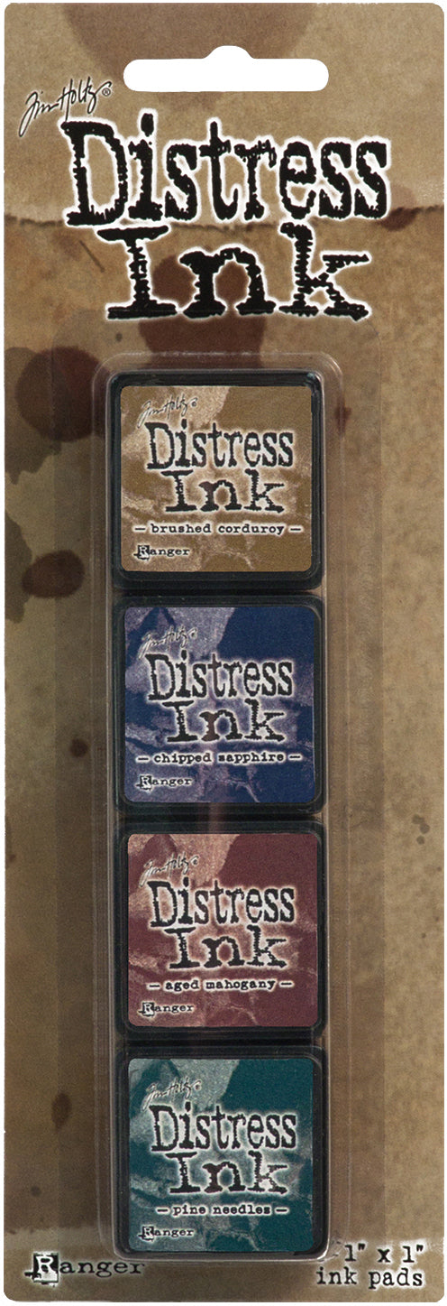 Ranger Tim Holtz Distress Mini Ink Pads 4/Pkg - Kit 12