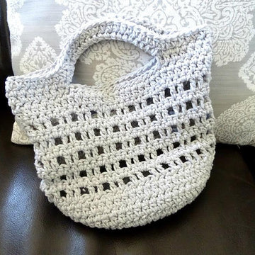 Crochet Cotton Tote Bag