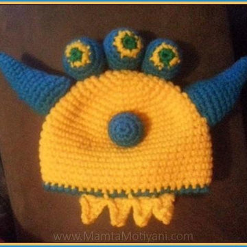 Crochet 3 Eyed Alien Hat Pattern A Cute Ogre Monster