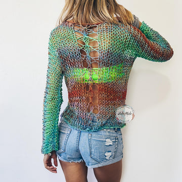 Women’s mesh summer sweater