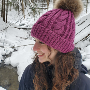 Frosty - Braided Cable Hat