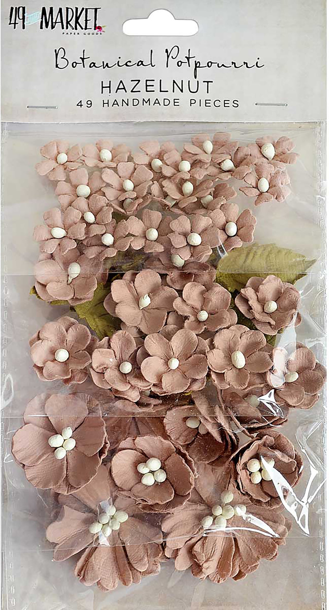 49 And Market Botanical Potpourri Flowers 49/Pkg - Hazelnut