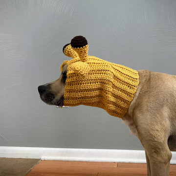 Crochet Giraffe Dog Snood