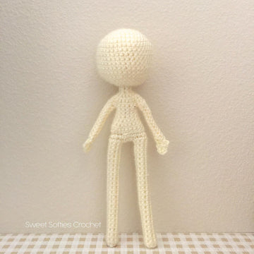 9" Slender Doll Base, Girl Body Figure