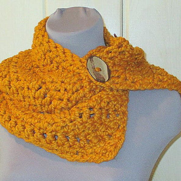 2 & 3 Button Chunky Cowl Scarf