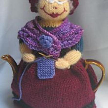 Grandma and Her Cat Tea Cosy