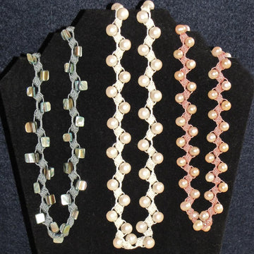 Satin Pillow Stitch Necklace