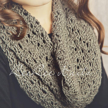 Lace Infinity Knit Scarf
