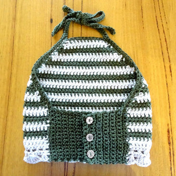 Crochet Striped Halter Top