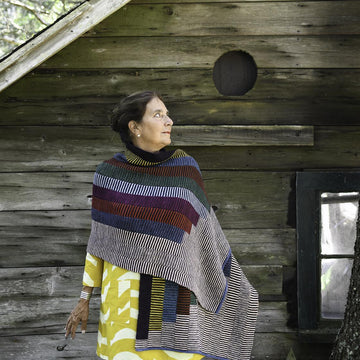 Stepwise shawl