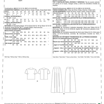 McCall's Misses' Short Sleeve Top and Pleated, Wide-Leg Pants M7483 - Sewing Pattern