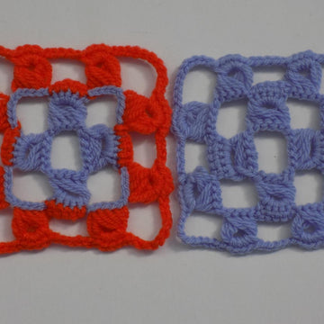 Reversible Broomstick Granny Square