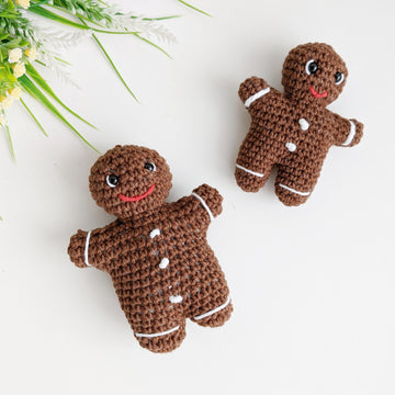 Gingerbread Man NO SEW crochet pattern