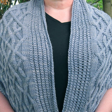 Warm Leitrim Pocket Shawl