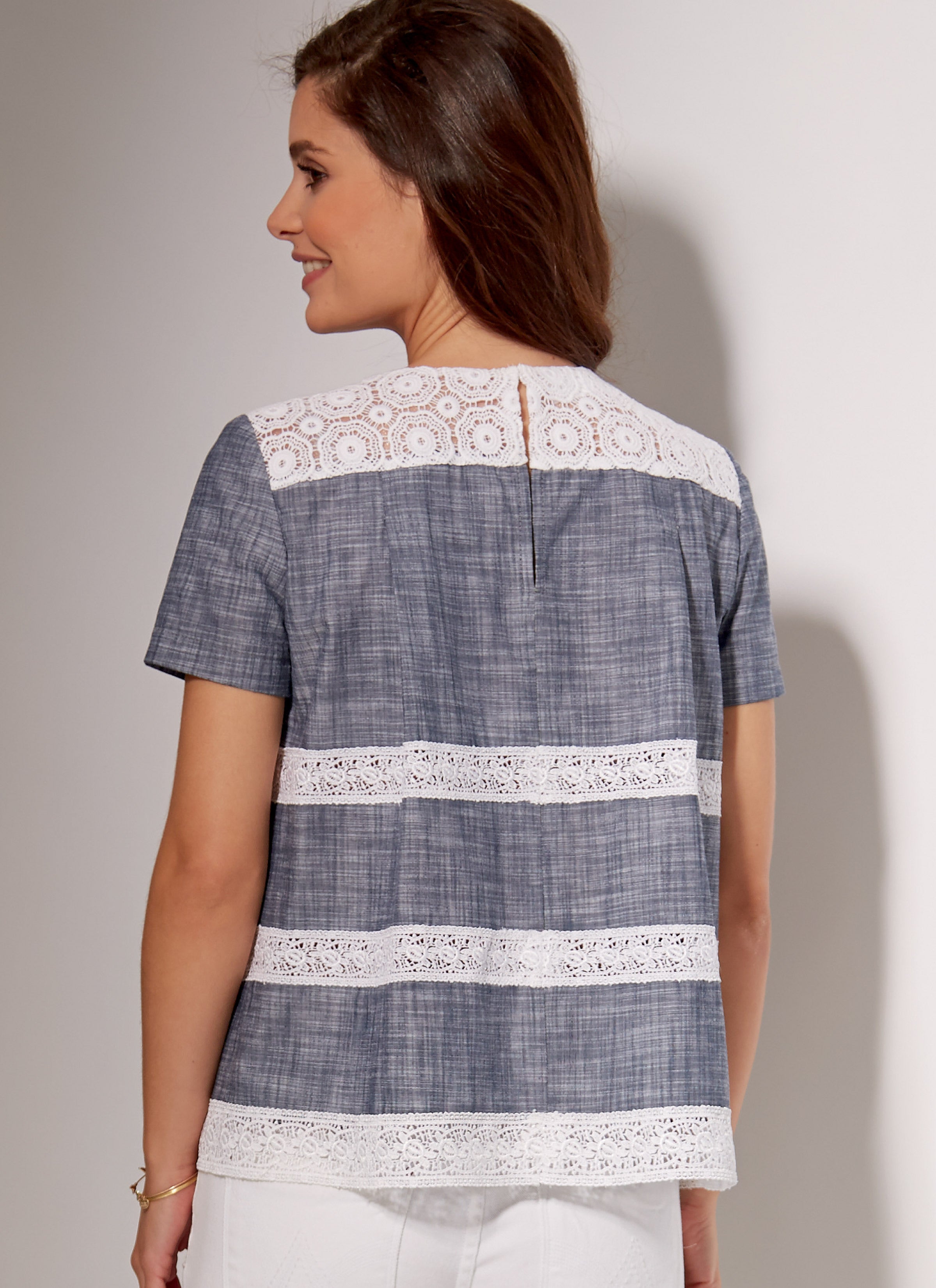 McCall's Misses' Pleated or Gathered Tops with Yokes M7544 - Sewing Pattern