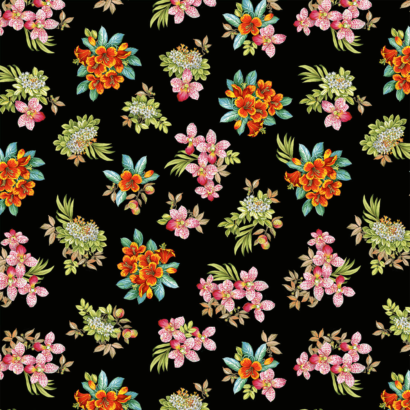 Michael Miller Fabrics Exotica - Rainforest Plants