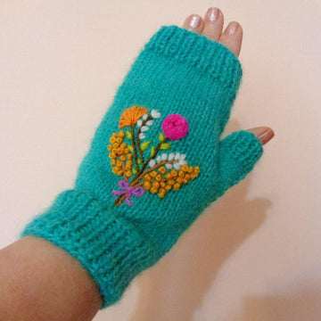Wildflowers Mittens Gloves